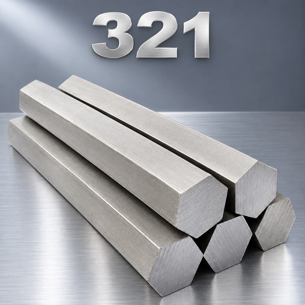 321 Stainless Steel Hexagon Bar