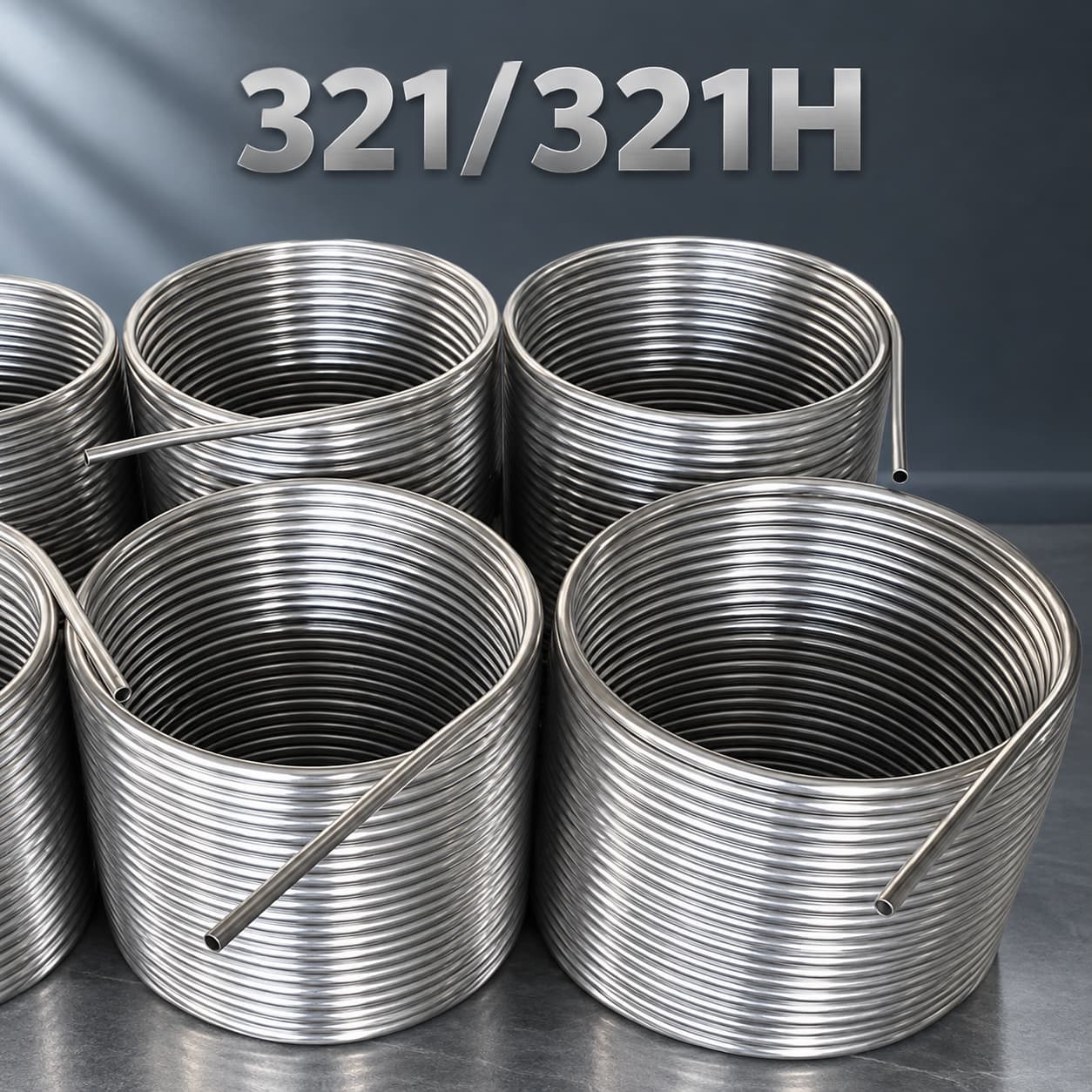 321/321H Coiled Stainless Steel Tubing