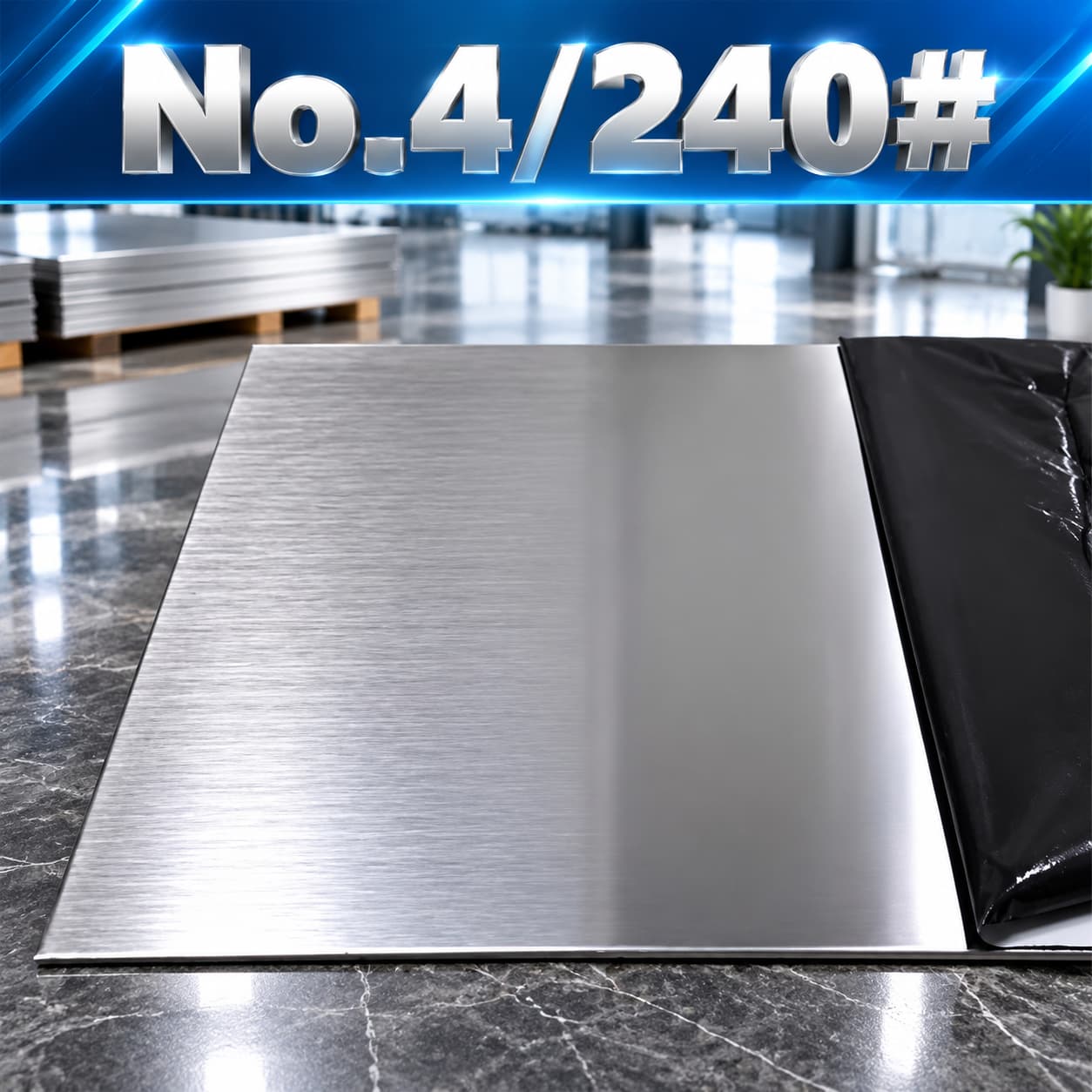 No.4/240# Stainless Steel Sheet